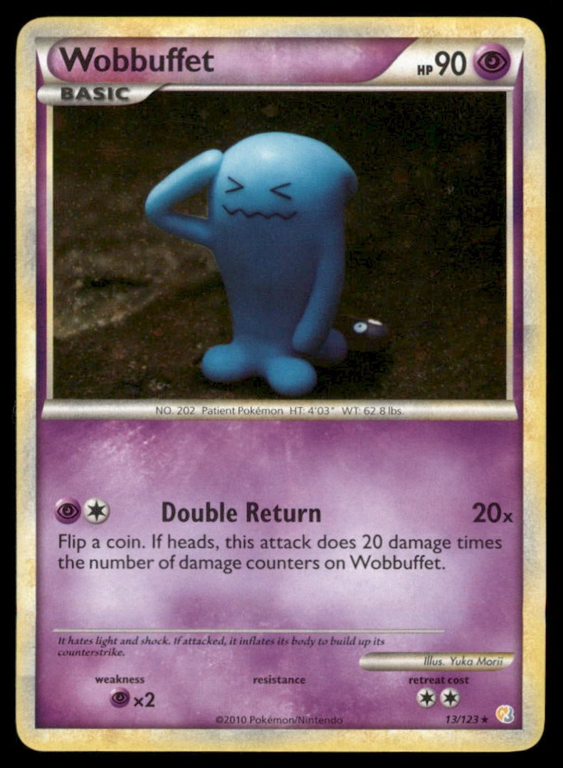 Wobbuffet 13/123 Holo HeartGold & SoulSilver Pokemon Card: We offer combined shipping on multiple items. Buyers may also arrange their own shipping. LiveShipping is a separate and independent option for shipping that is NOT a part of the auction house or thei