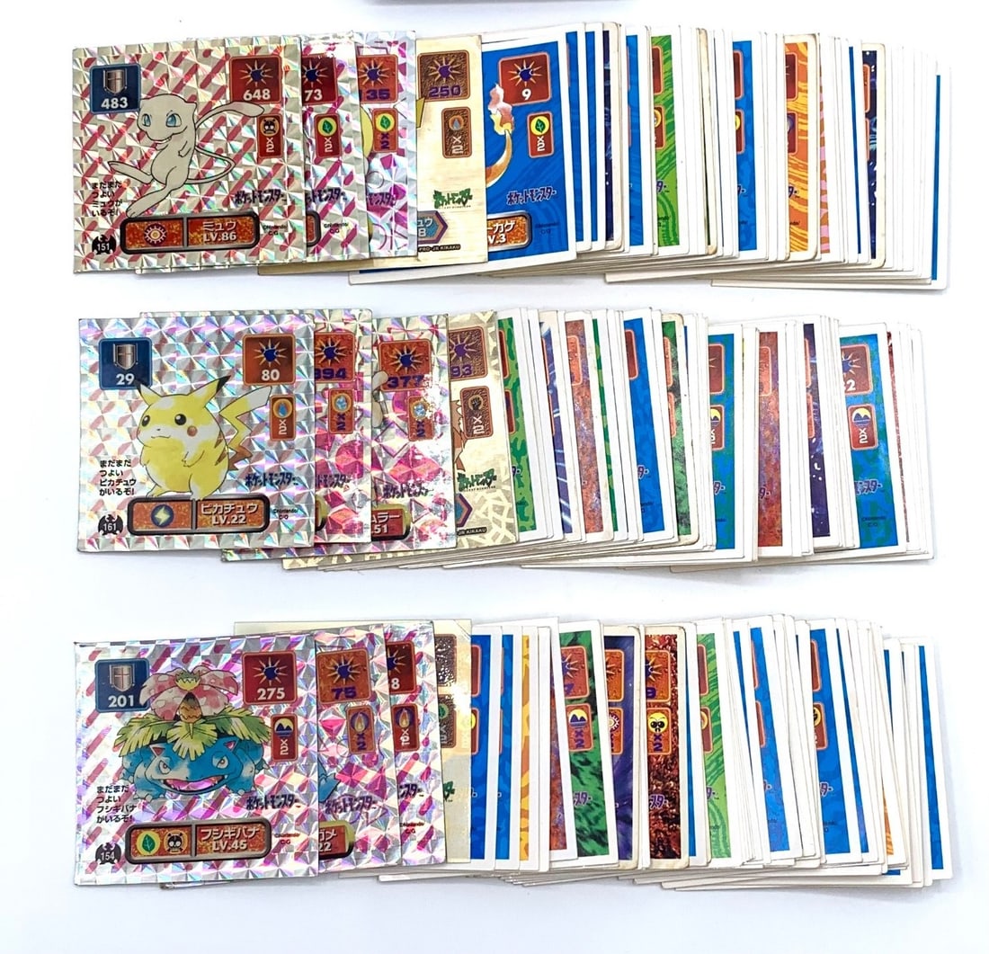 Pokemon Amada Seal Carddas Meiji Sticker vintage Lot 150 Card Holo Rare Set: We offer combined shipping on multiple items. Buyers may also arrange their own shipping. LiveShipping is a separate and independent option for shipping that is NOT a part of the auction house or thei