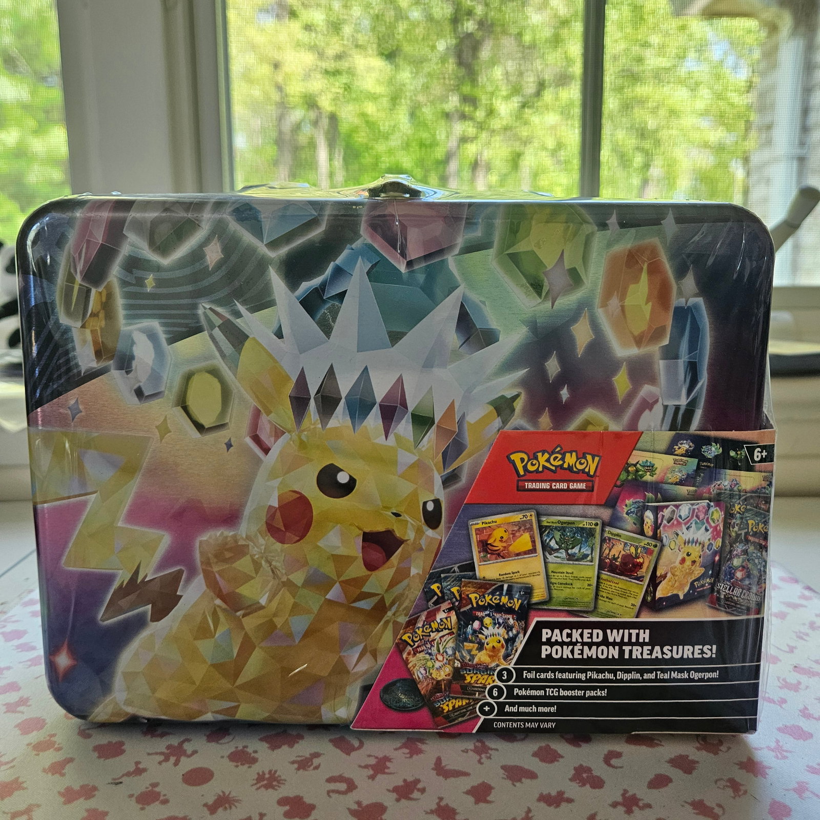 Pokemon Surging Sparks Stellar Crown Fall 2024 Collector Chest Tin SEALED (1 of 4)