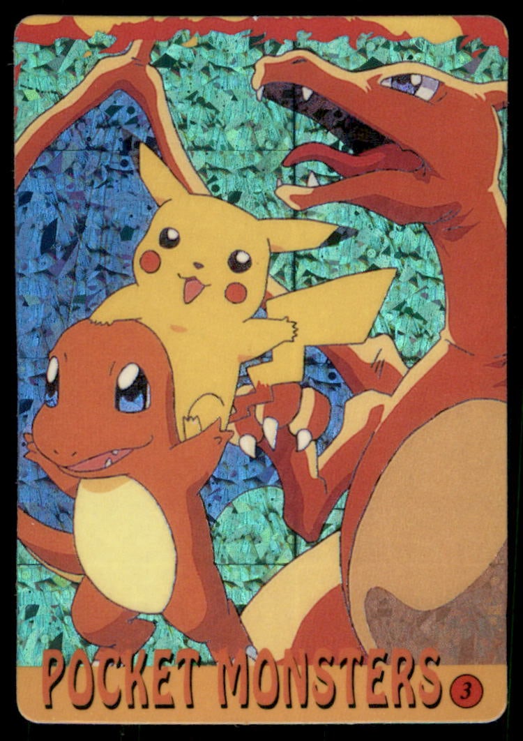 Charmander Pikachu Charizard Japanese Sticker Holo Prism Card: We offer combined shipping on multiple items. Buyers may also arrange their own shipping. LiveShipping is a separate and independent option for shipping that is NOT a part of the auction house or thei