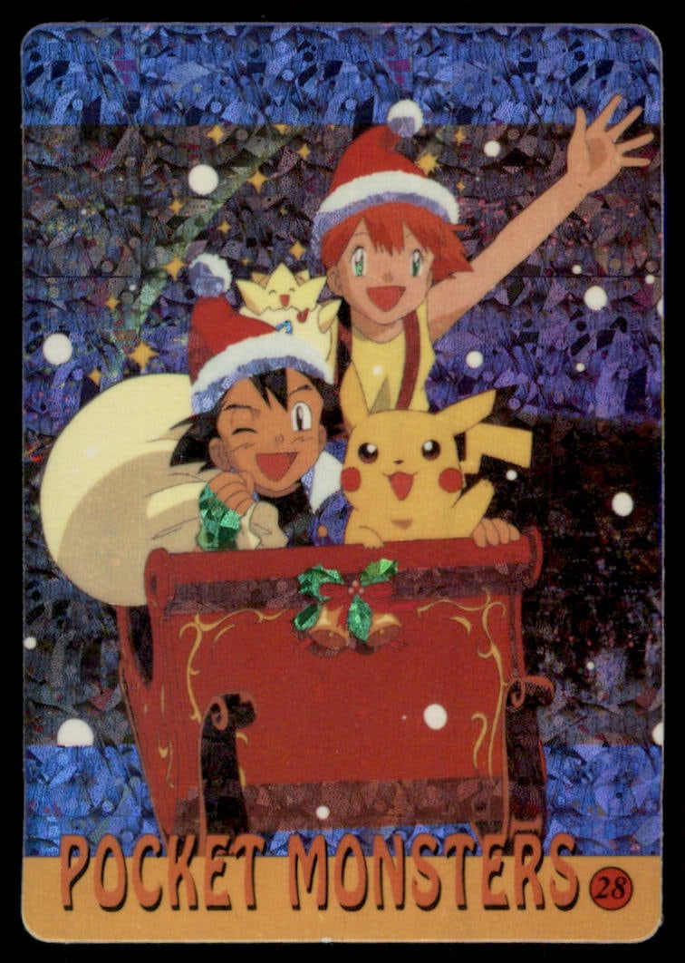 Holiday Trainer Scene Japanese Sticker Holo Prism Card: We offer combined shipping on multiple items. Buyers may also arrange their own shipping. LiveShipping is a separate and independent option for shipping that is NOT a part of the auction house or thei