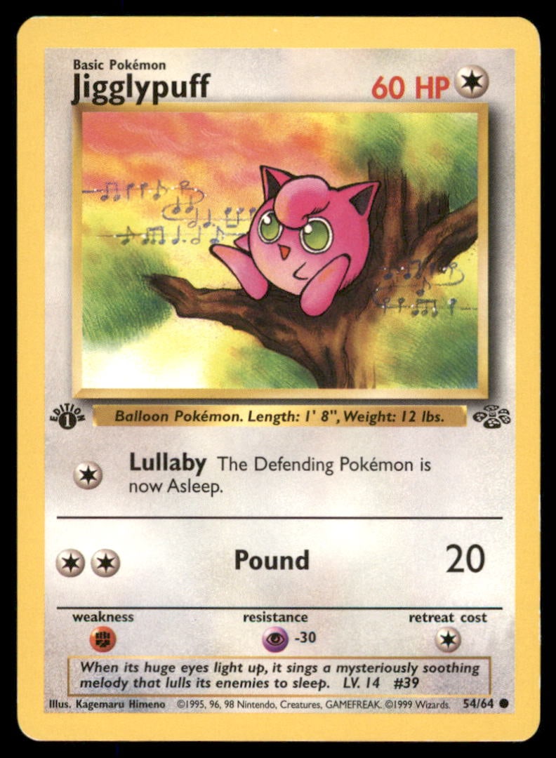 Jigglypuff 54/64 Jungle Pokemon Card 1st Edition: We offer combined shipping on multiple items. Buyers may also arrange their own shipping. LiveShipping is a separate and independent option for shipping that is NOT a part of the auction house or thei