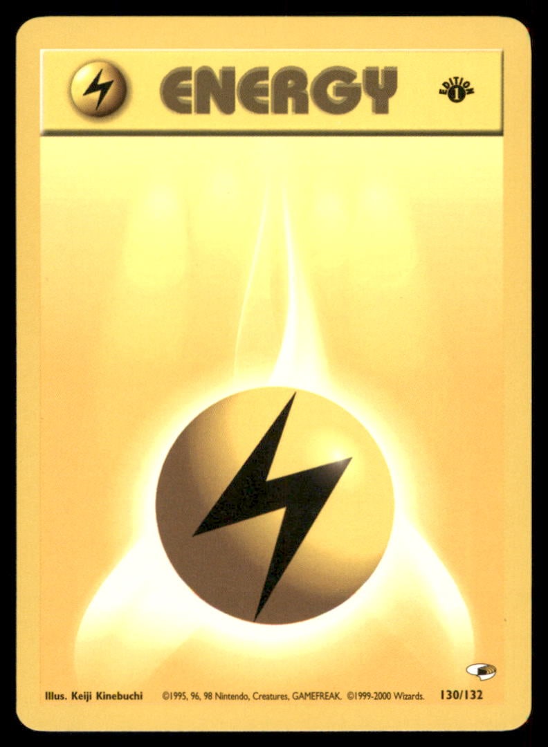 Lightning Energy 130/132 Gym Heroes Pokemon Card 1st Edition: We offer combined shipping on multiple items. Buyers may also arrange their own shipping. LiveShipping is a separate and independent option for shipping that is NOT a part of the auction house or thei