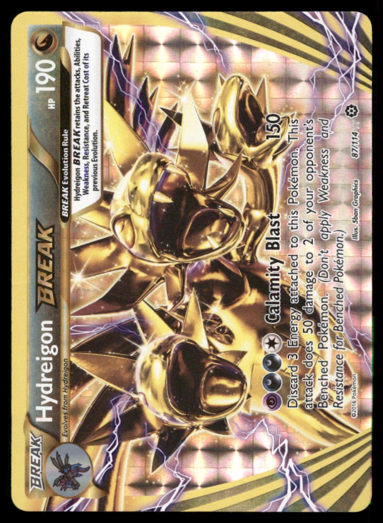 Hydreigon BREAK 87/114 Steam Siege Pokemon Card: We offer combined shipping on multiple items. Buyers may also arrange their own shipping. LiveShipping is a separate and independent option for shipping that is NOT a part of the auction house or thei