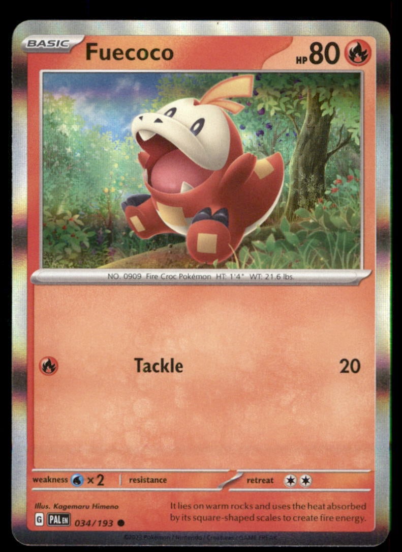 Fuecoco 034/193 Paldea Evolved Pokemon Card: We offer combined shipping on multiple items. Buyers may also arrange their own shipping. LiveShipping is a separate and independent option for shipping that is NOT a part of the auction house or thei