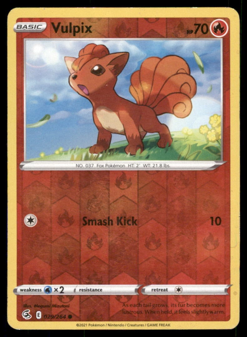 Vulpix 029/264 Fusion Strike Pokemon Card Reverse Holo: We offer combined shipping on multiple items. Buyers may also arrange their own shipping. LiveShipping is a separate and independent option for shipping that is NOT a part of the auction house or thei