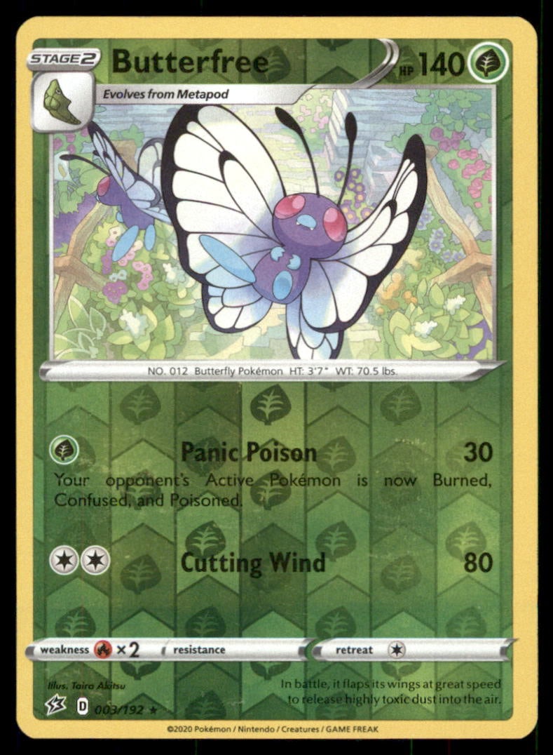 Butterfree 003/192 Rebel Clash Pokemon Card Reverse Holo: We offer combined shipping on multiple items. Buyers may also arrange their own shipping. LiveShipping is a separate and independent option for shipping that is NOT a part of the auction house or thei