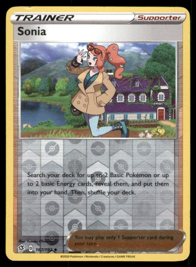 Sonia 167/192 Rebel Clash Pokemon Card Reverse Holo (1 of 2)