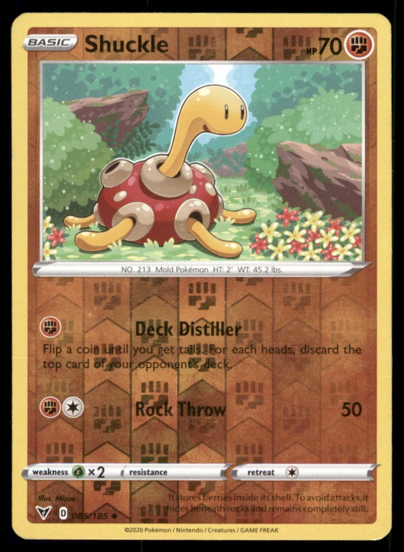 Shuckle 085/185 Vivid Voltage Pokemon Card Reverse Holo (1 of 2)