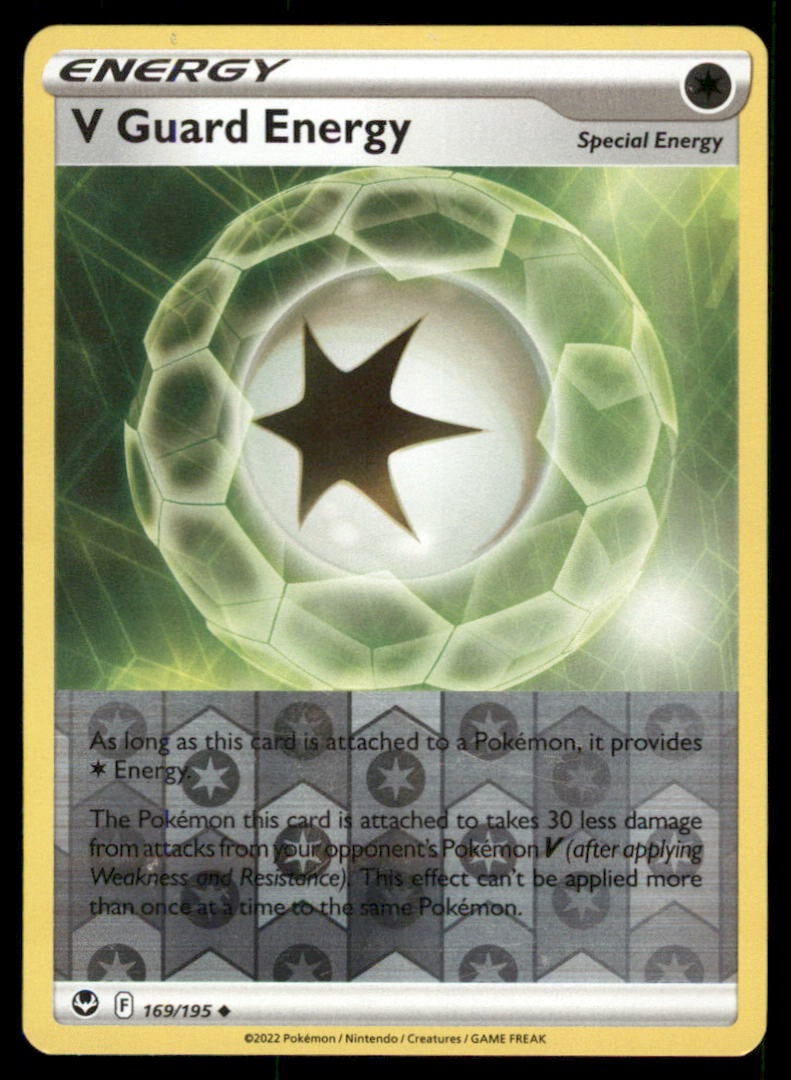 V Guard Energy 169/195 Silver Tempest Pokemon Card Reverse Holo (1 of 2)