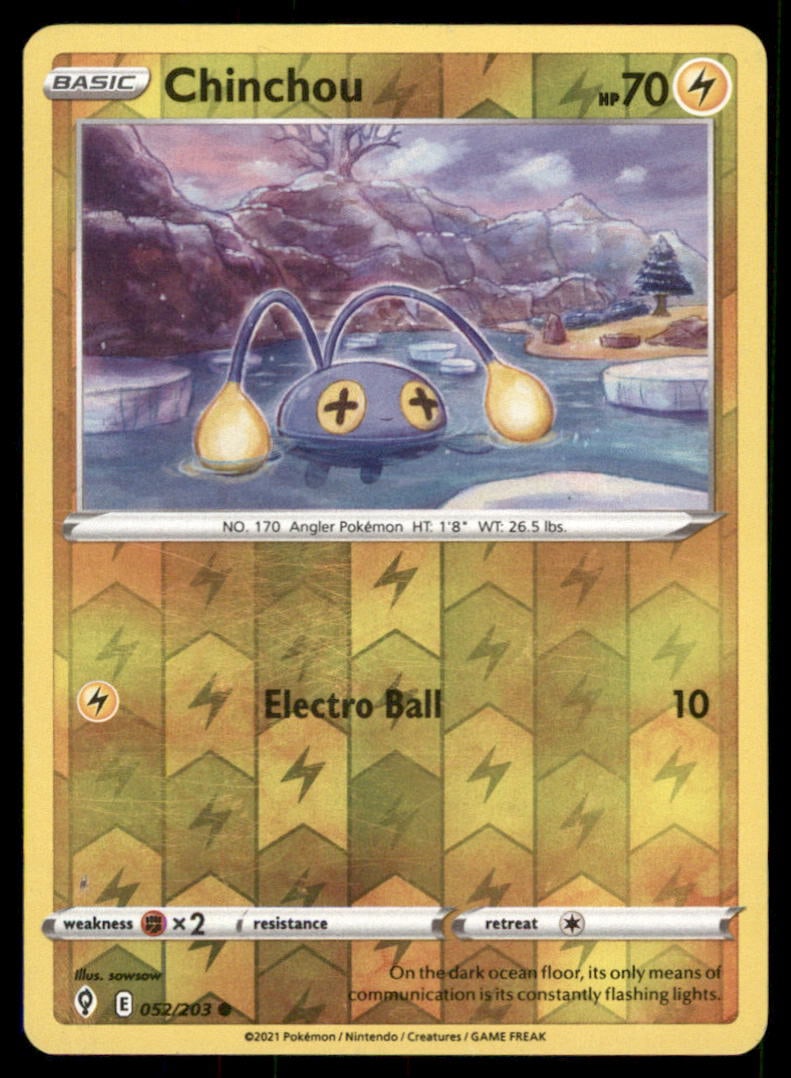 Chinchou 008/015 McDonald's Promos 2022 Pokemon Card (1 of 2)