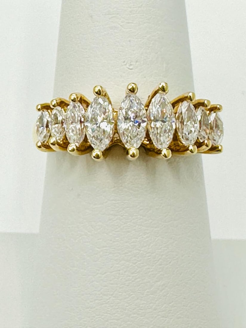 14KT Yellow Gold Natural Diamond Ring # 2033 (1 of 3)