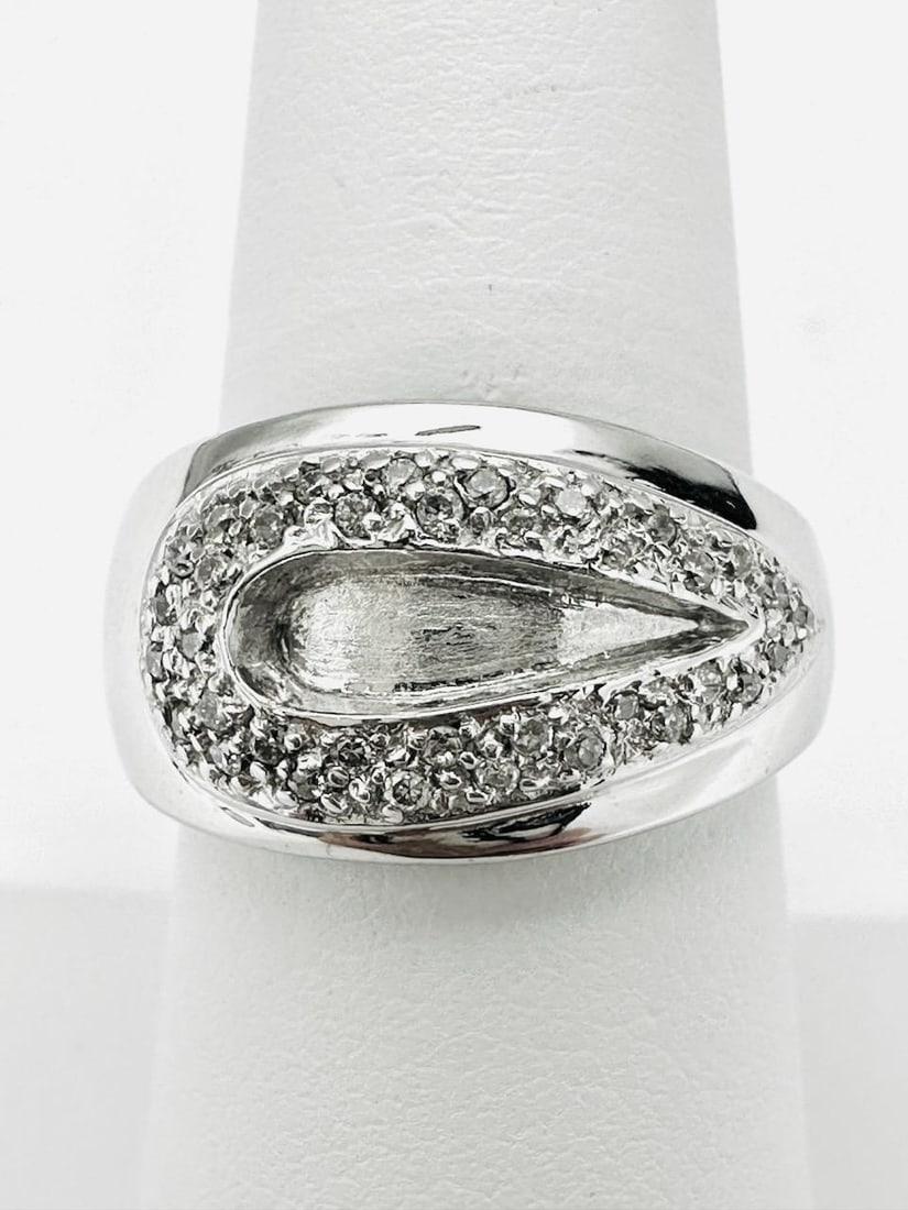 14KT White Gold Natural Diamond Ring # 2053 (1 of 3)