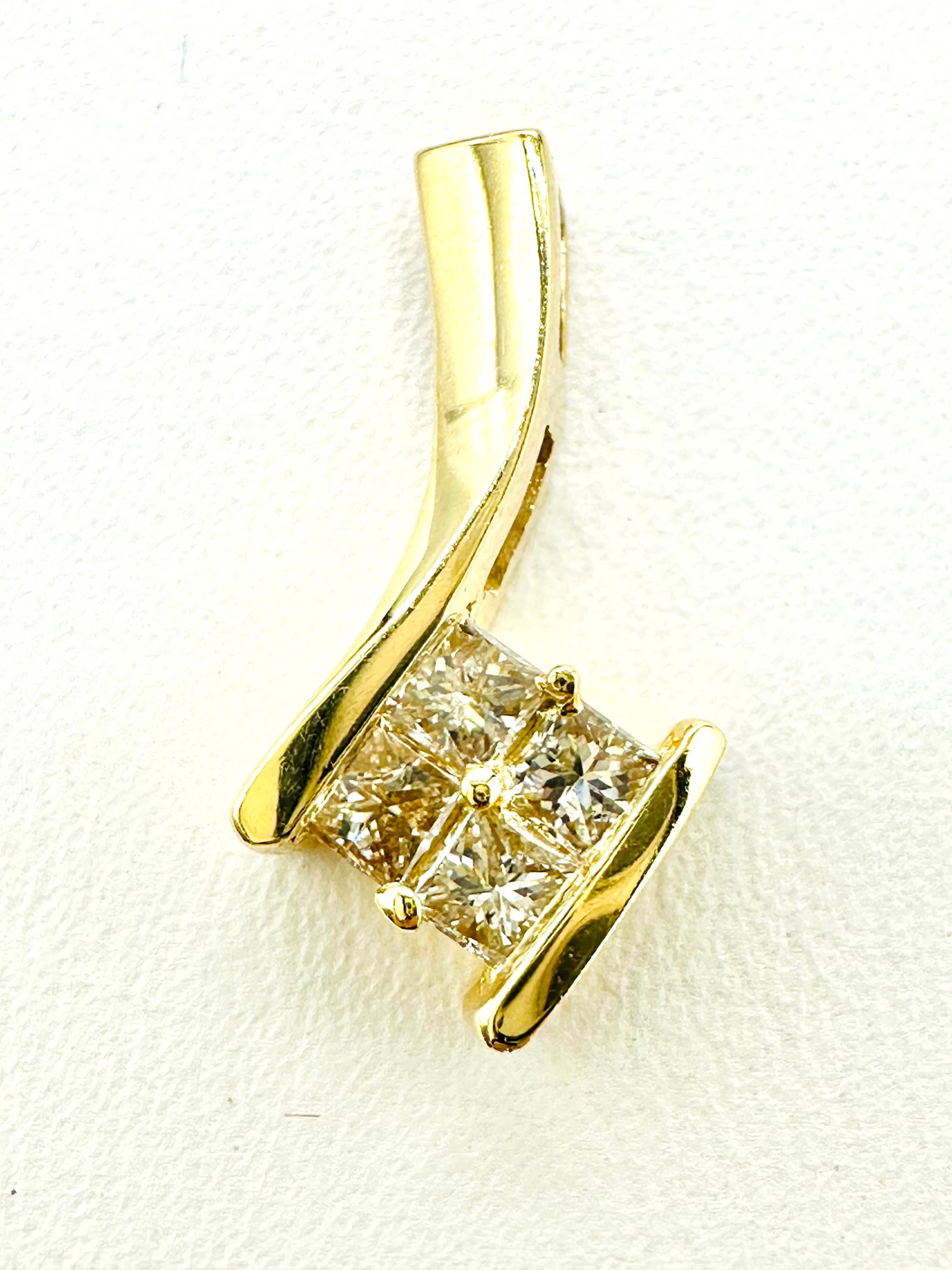 Natural Diamond, 14KT Gold Pendant # 2254 (1 of 4)