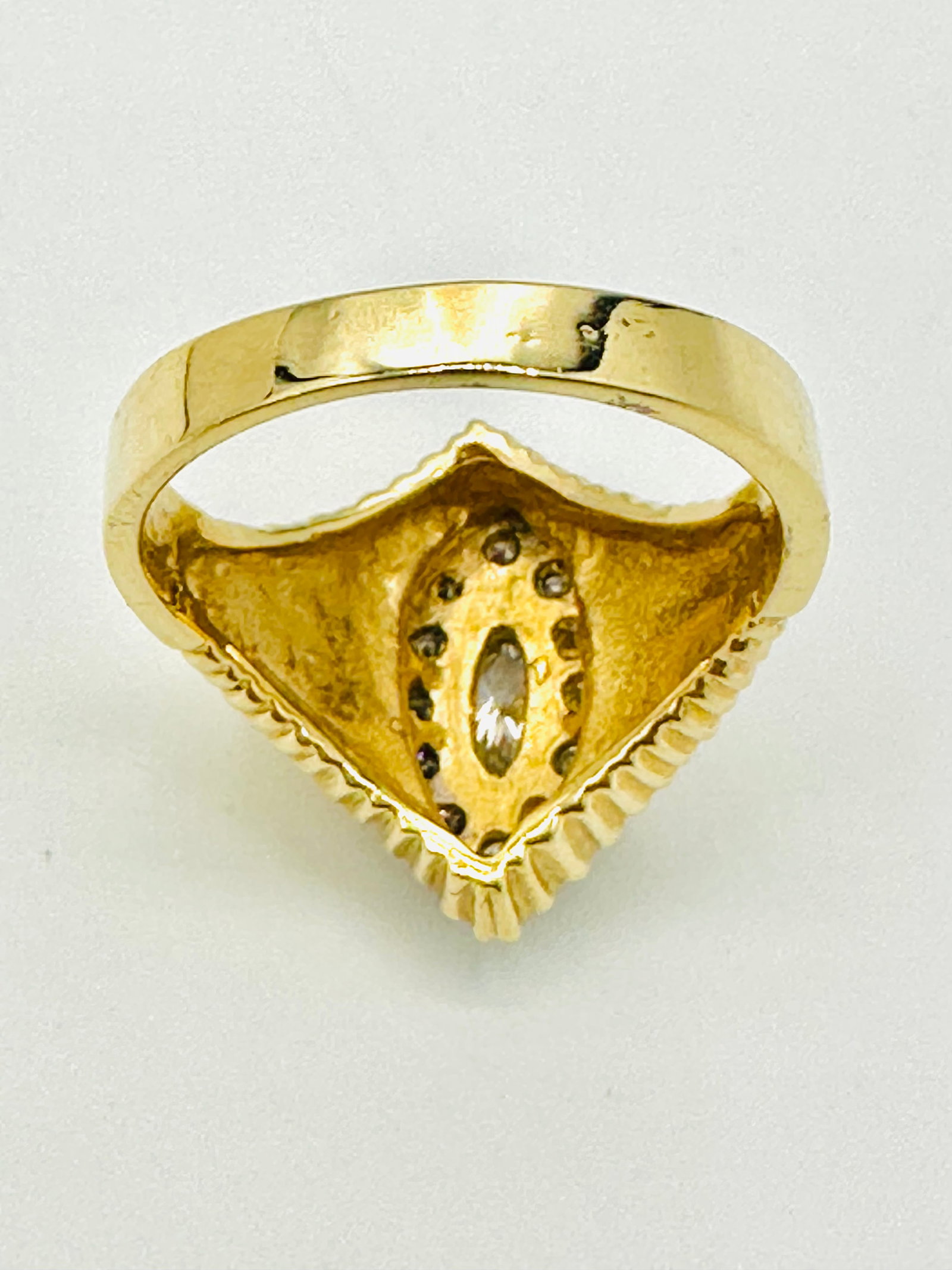 Natural Diamond Ring, 14KT Yellow and White Gold # 2289 (1 of 4)
