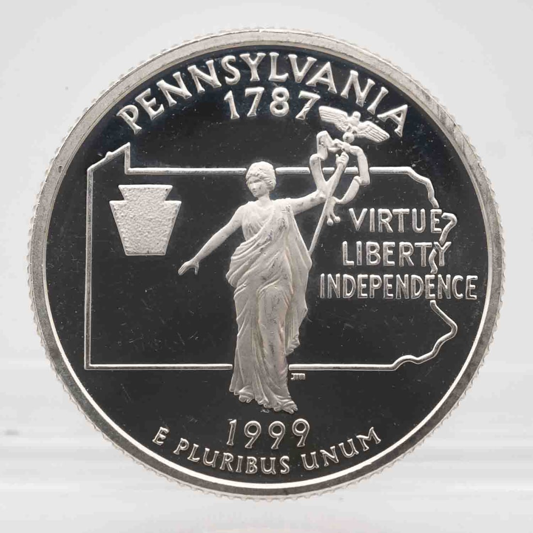 1999 American Proof Silver Quarter Pennsylvania: MLC01177 Shipping: Buyer-arranged shipping: estimated cost: starts at $15.5, Plus $1 dollar for every $100 in value. Signature confirmation is recommended for high value invoice at cost of $5.5. Pleas