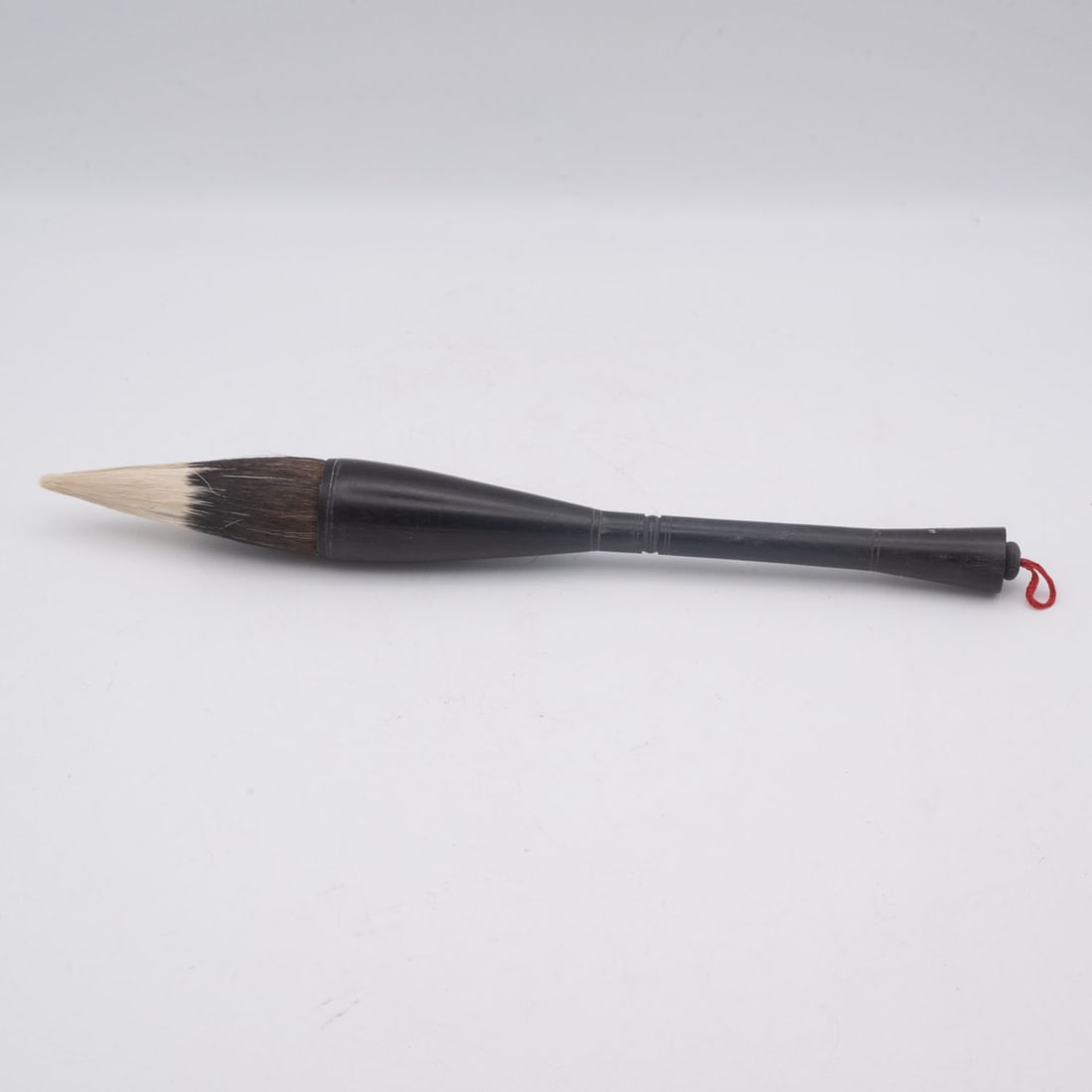 Old Chinese Wood Scholar Ink Brush: Medium: Wood Size: 10x1x1 inches Age/Detail: Old Chinese Condition: great overall, check photo for condition reference. Provenance: Collection from Estate in Williamsburg LiveShipping is NOT a part of
