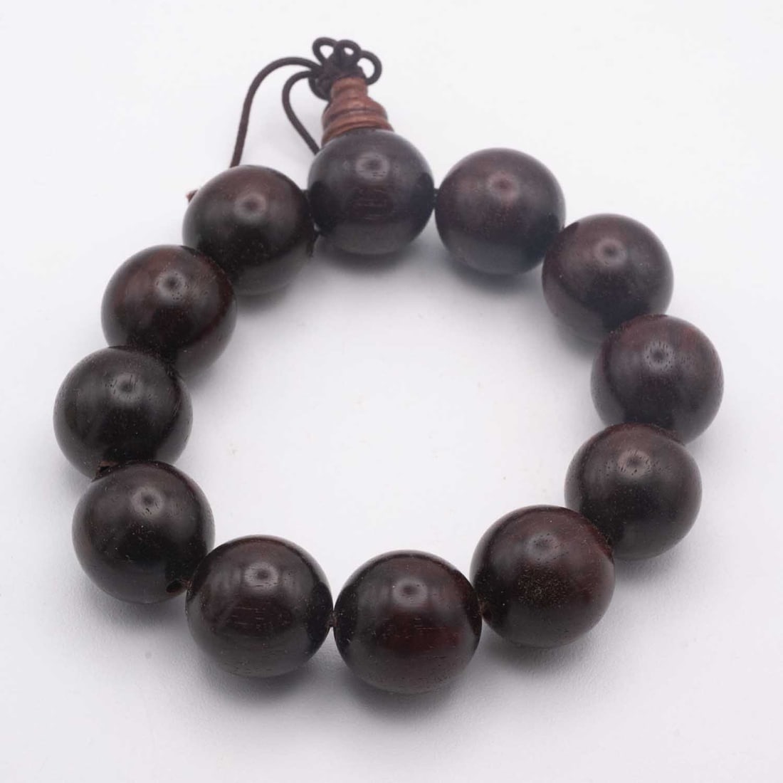 Chinese Zitan Wood Bead Bracelet (1 of 4)