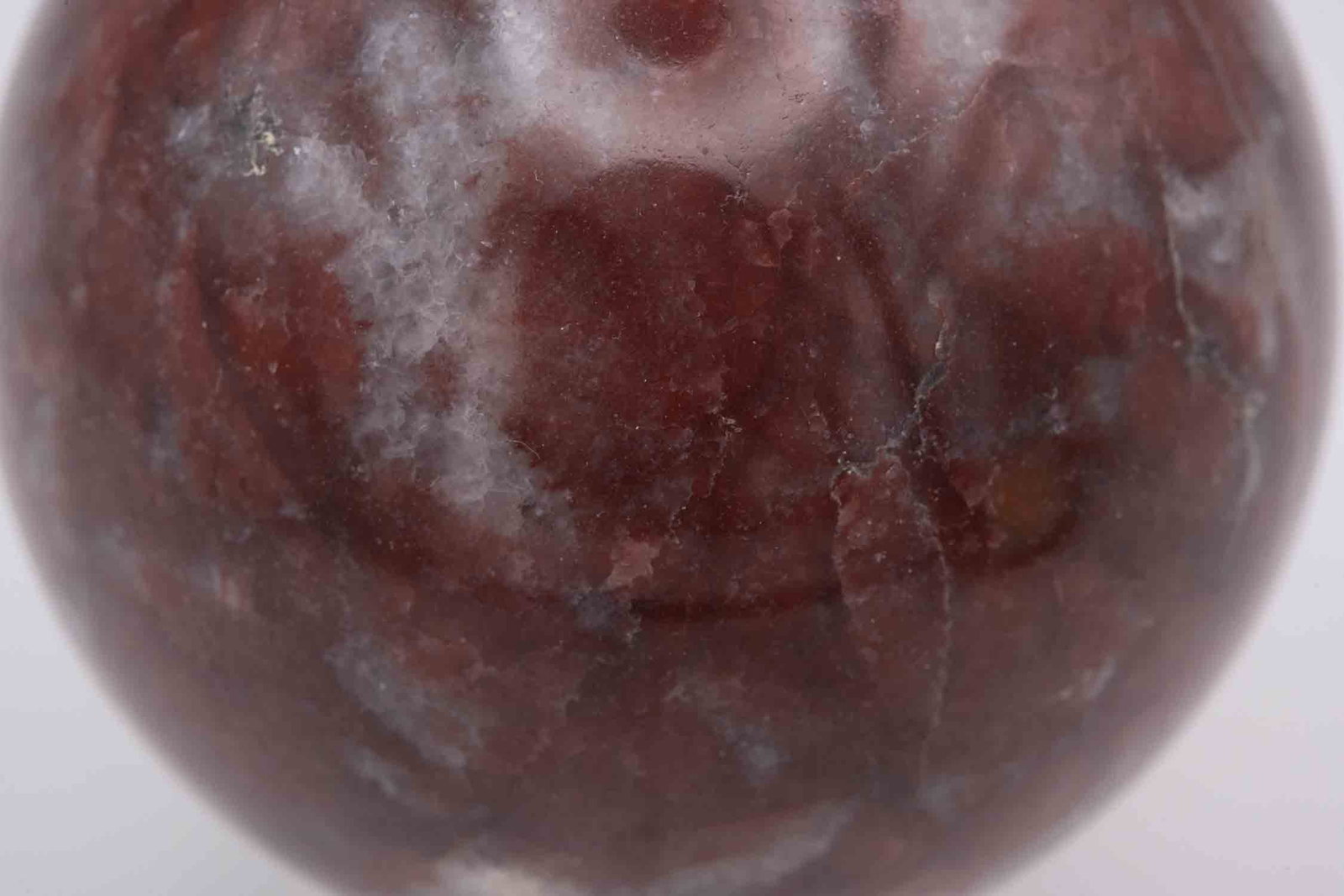 Red Jasper Sphere Sphere on Stand - 2