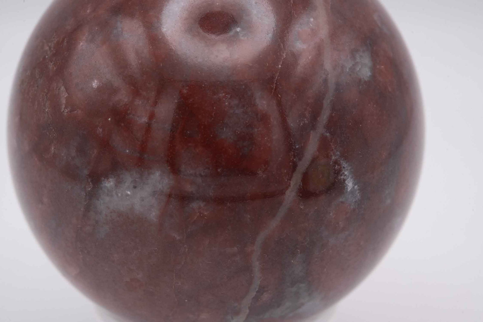 Red Jasper Sphere Sphere on Stand - 4