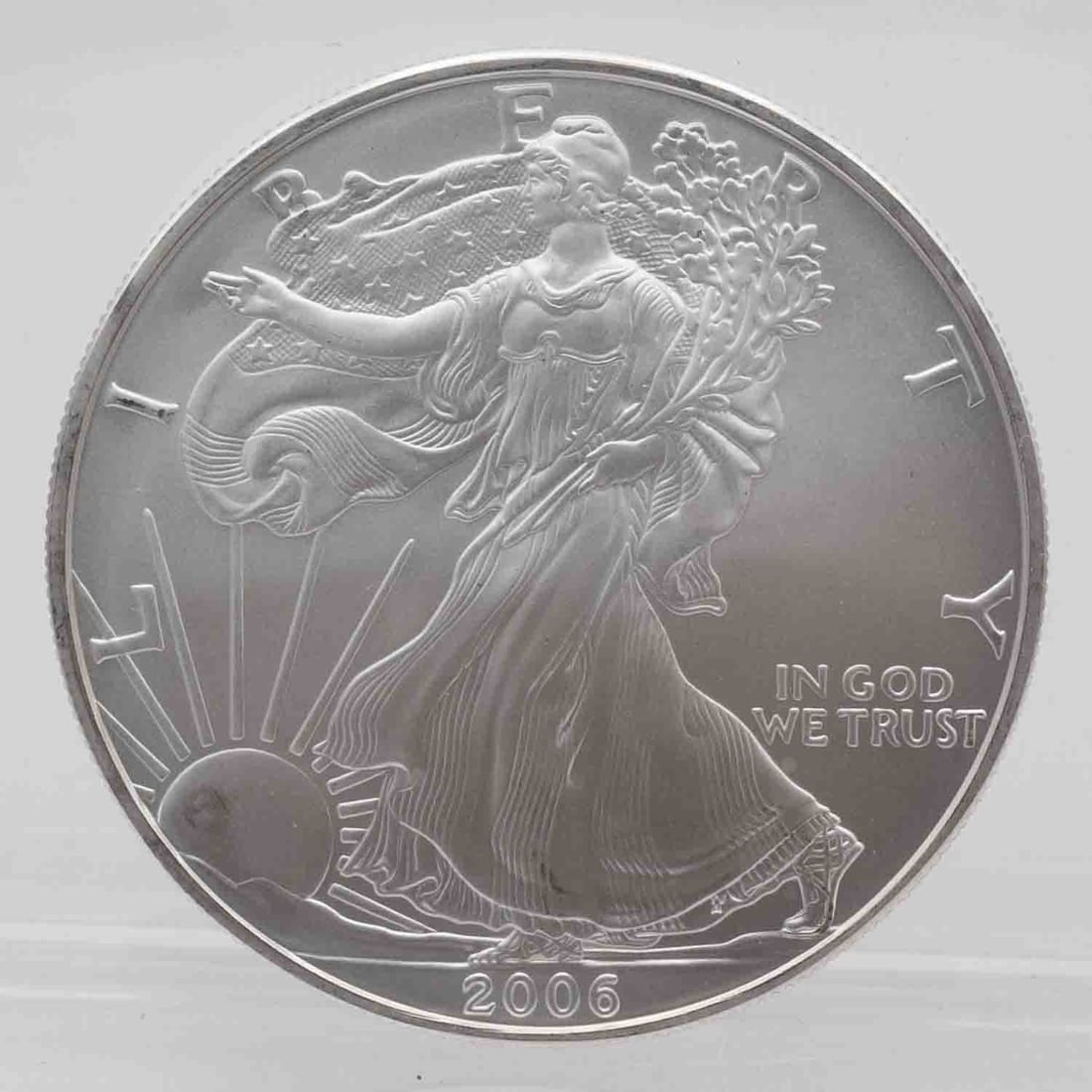 2006 American Silver Eagle 1oz Silver Coin: MLC01334 Shipping: Buyer-arranged shipping: estimated cost: starts at $16.5, Plus $1 dollar for every $100 in value. Signature confirmation is recommended for high value invoice at cost of $5.5. Pleas