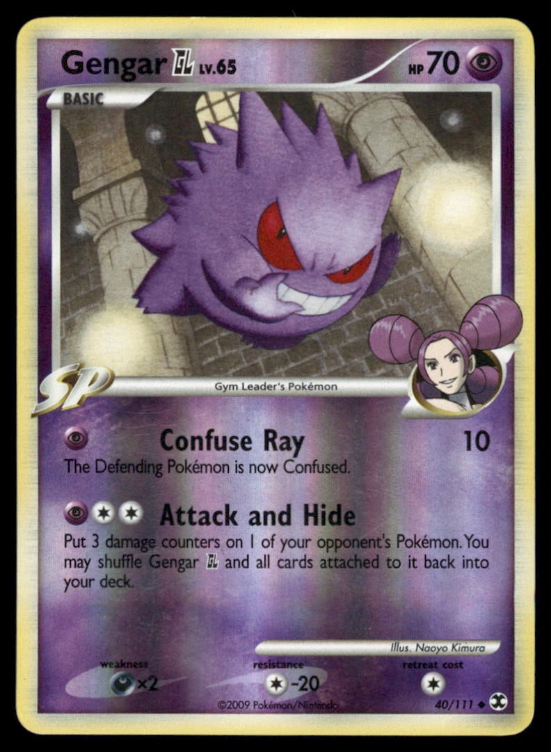 Gengar GL 40/111 Rising Rivals Pokemon Card Reverse Holo (1 of 2)
