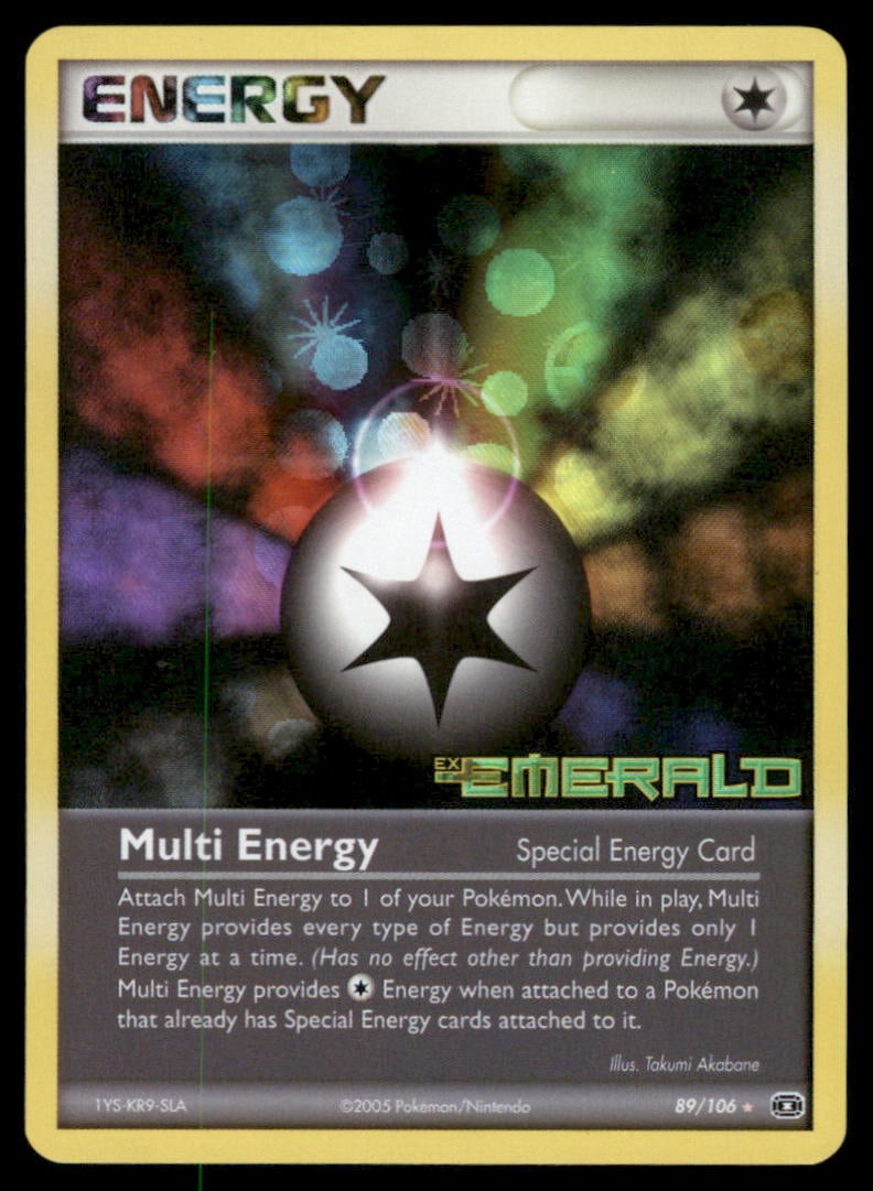 Multi Energy 89/106 Emerald Pokemon Card Reverse Holo: We offer combined shipping on multiple items. Buyers may also arrange their own shipping. LiveShipping is a separate and independent option for shipping that is NOT a part of the auction house or thei