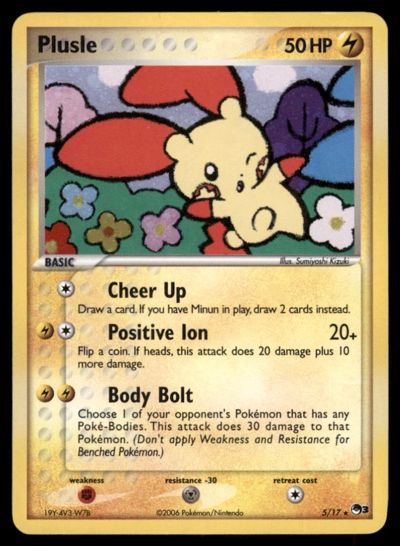 Plusle 5/17 POP Series 3 Pokemon Card Holo (1 of 2)