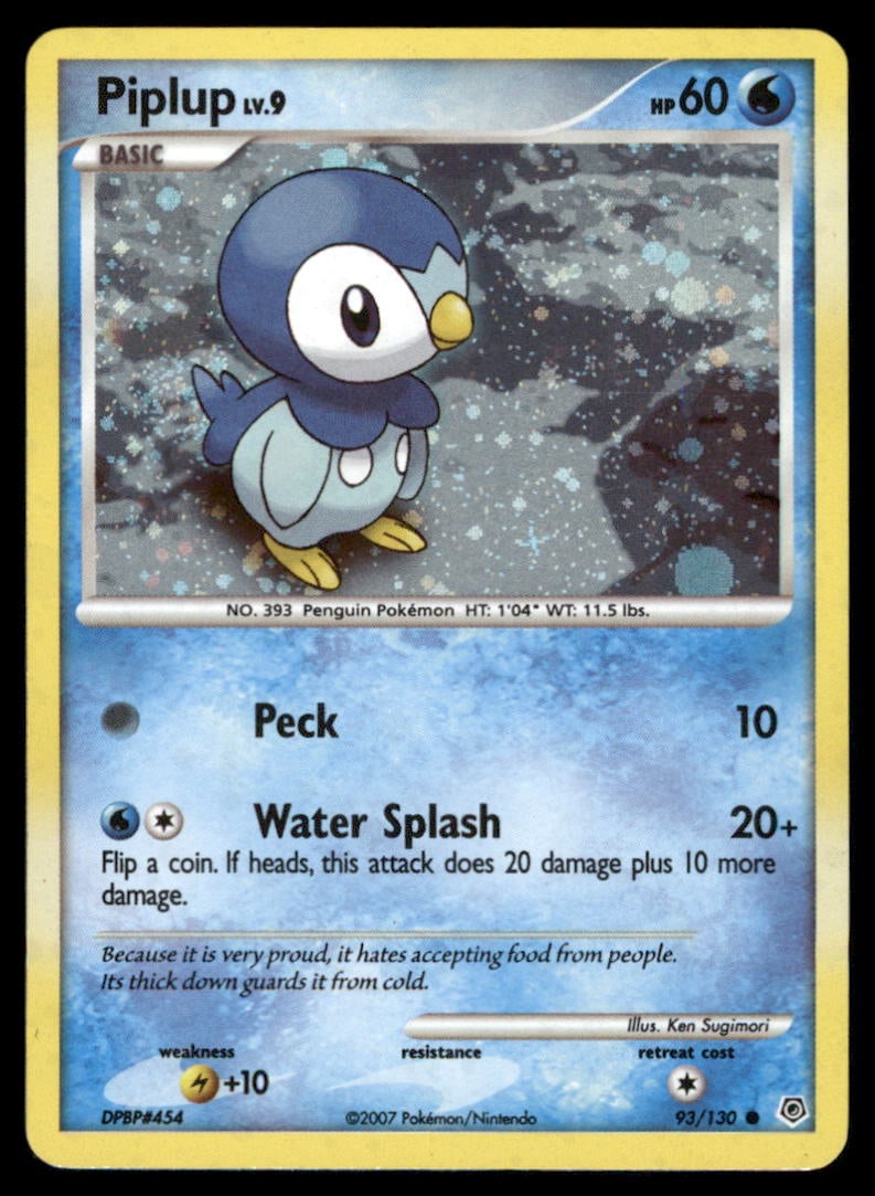 Piplup 93/130 Diamond & Pearl Pokemon Card Reverse Holo: We offer combined shipping on multiple items. Buyers may also arrange their own shipping. LiveShipping is a separate and independent option for shipping that is NOT a part of the auction house or thei