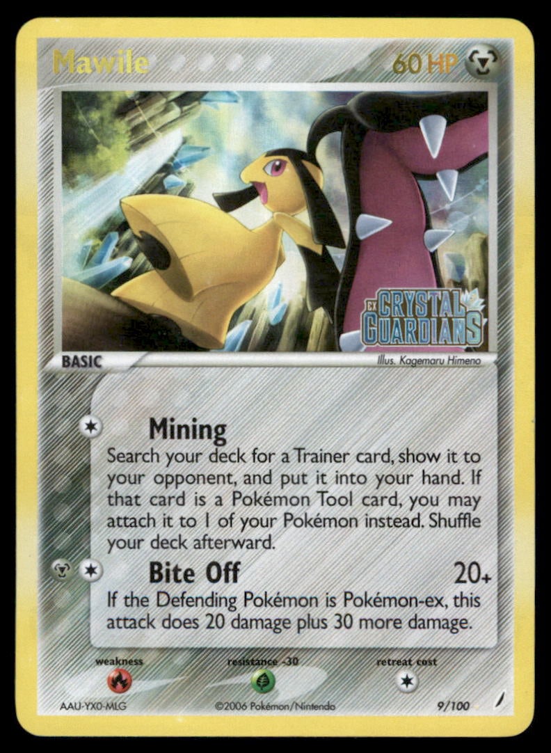 Mawile 9/100 Holo Crystal Guardians Pokemon Card Reverse Holo: We offer combined shipping on multiple items. Buyers may also arrange their own shipping. LiveShipping is a separate and independent option for shipping that is NOT a part of the auction house or thei
