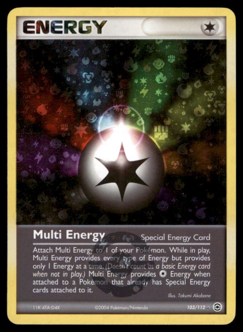 Multi Energy 103/112 FireRed & LeafGreen Pokemon Card Reverse Holo: We offer combined shipping on multiple items. Buyers may also arrange their own shipping. LiveShipping is a separate and independent option for shipping that is NOT a part of the auction house or thei