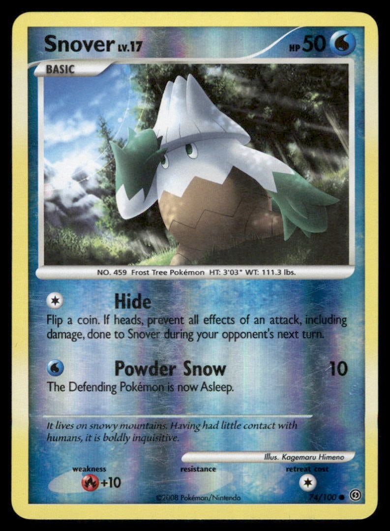 Snover 74/100 Stormfront Pokemon Card Reverse Holo (1 of 2)