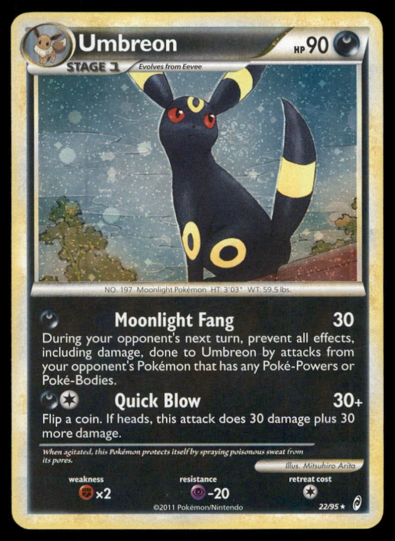Umbreon 22/95 Holo Call of Legends Pokemon Card Holo (1 of 2)