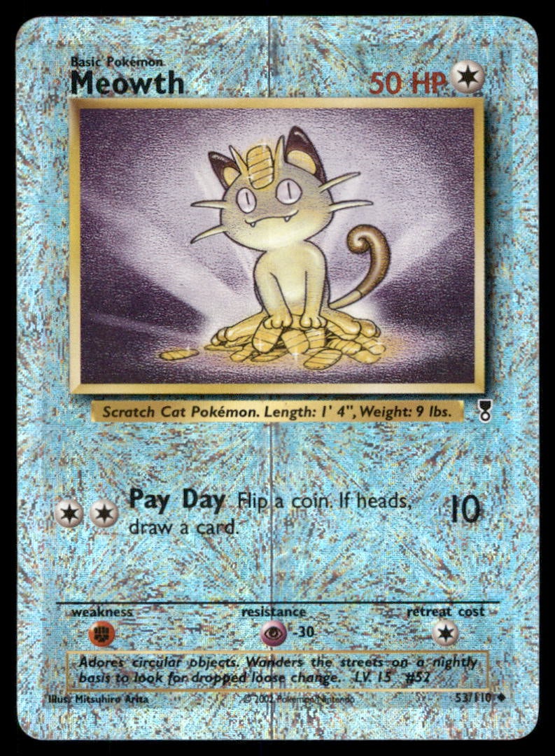 Meowth 53/110 Legendary Collection Pokemon Card Reverse Holo (1 of 2)
