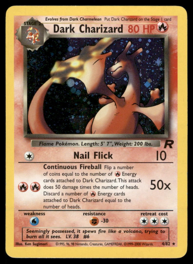 Dark Charizard 4/82 Holo Team Rocket Pokemon Card Unlimited Holo: We offer combined shipping on multiple items. Buyers may also arrange their own shipping. LiveShipping is a separate and independent option for shipping that is NOT a part of the auction house or thei