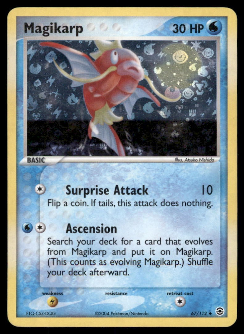 Magikarp 67/112 FireRed & LeafGreen Pokemon Card Reverse Holo (1 of 2)