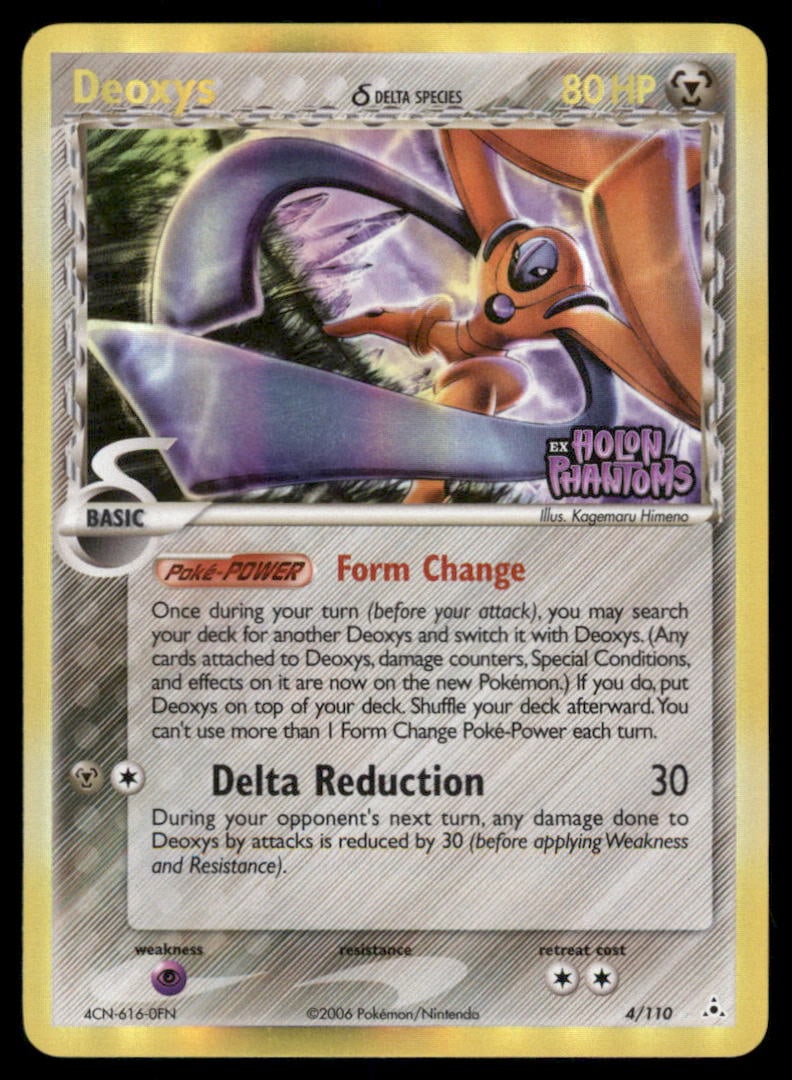 Deoxys 4/110 Holo Holon Phantoms Pokemon Card Reverse Holo (1 of 2)