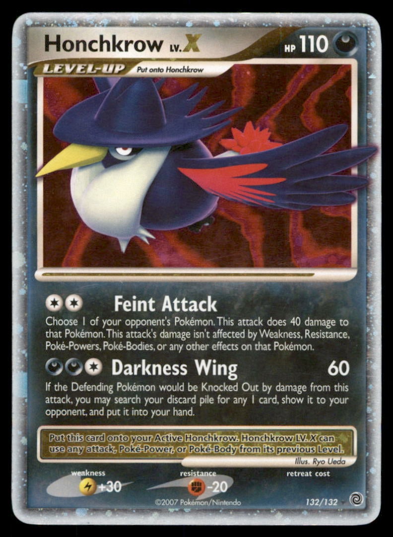 Honchkrow LV.X 132/132 Holo Secret Wonders Pokemon Card Holo: We offer combined shipping on multiple items. Buyers may also arrange their own shipping. LiveShipping is a separate and independent option for shipping that is NOT a part of the auction house or thei