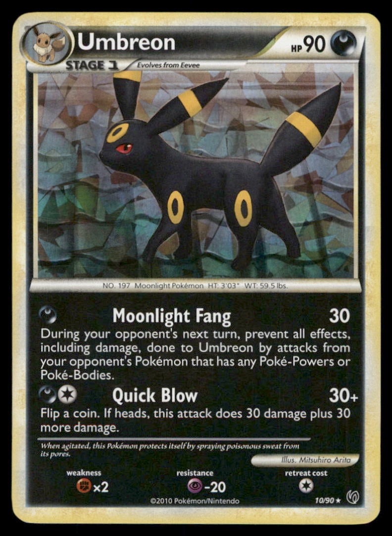 Umbreon (Cracked Ice Holo) 10/090 Holo Deck Exclusives Pokemon Card Holo (1 of 2)