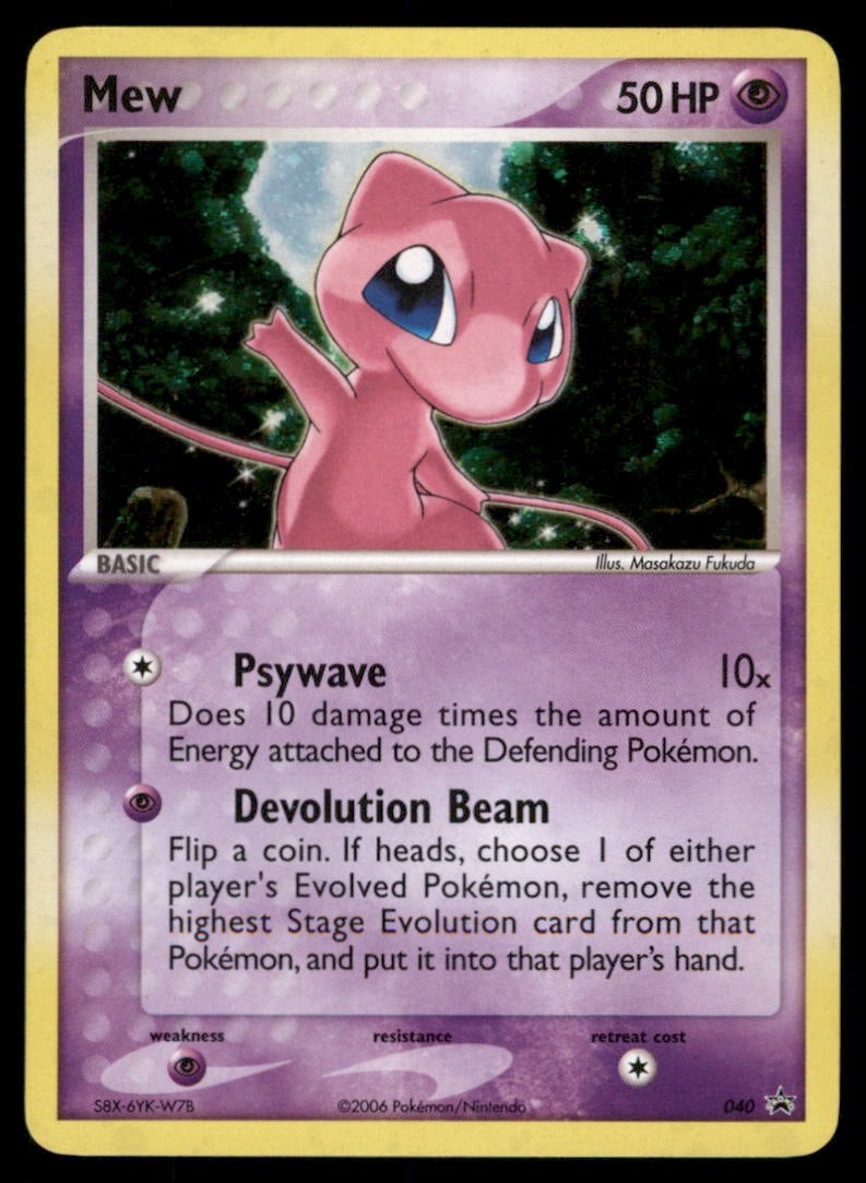 Mew 040 Nintendo Black Star Promos Pokemon Card (1 of 2)