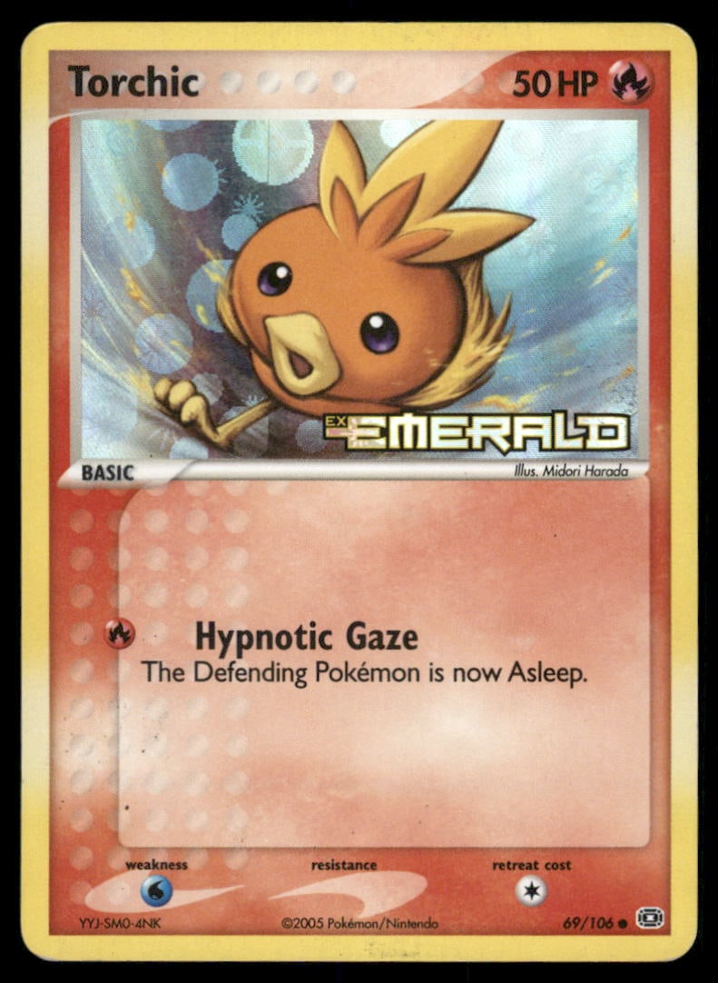 Torchic 69/106 Emerald Pokemon Card Reverse Holo (1 of 2)