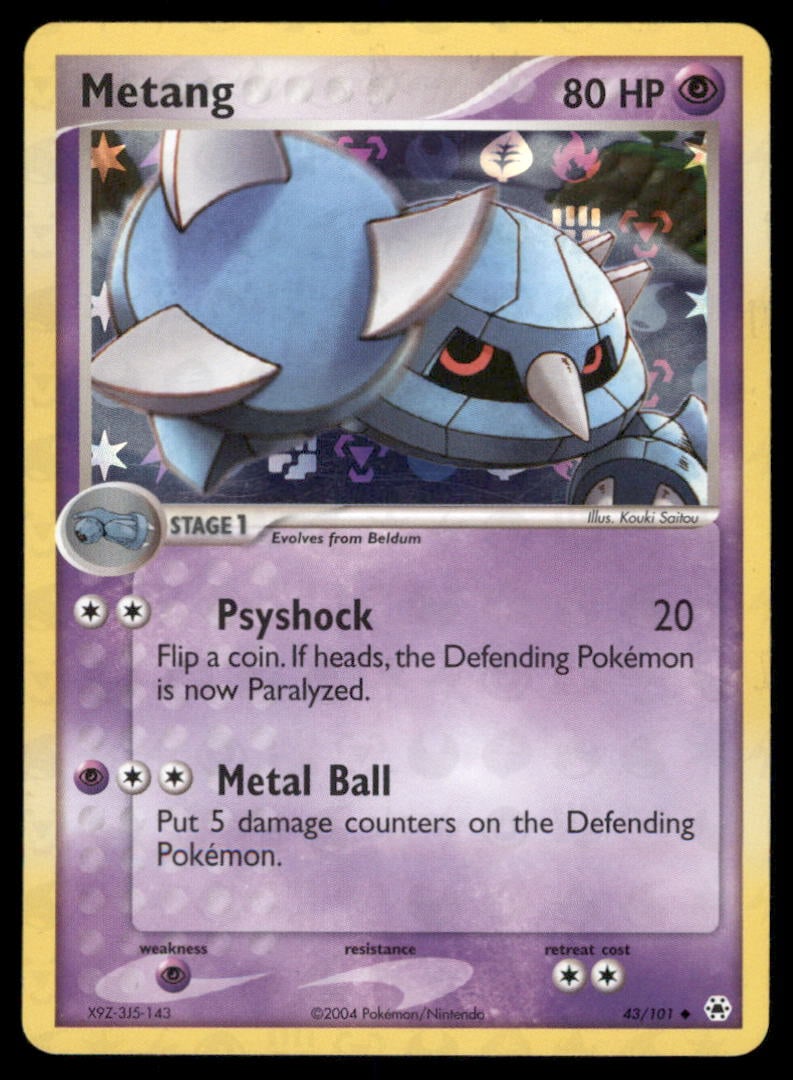 Metang 43/101 Hidden Legends Pokemon Card Reverse Holo (1 of 2)