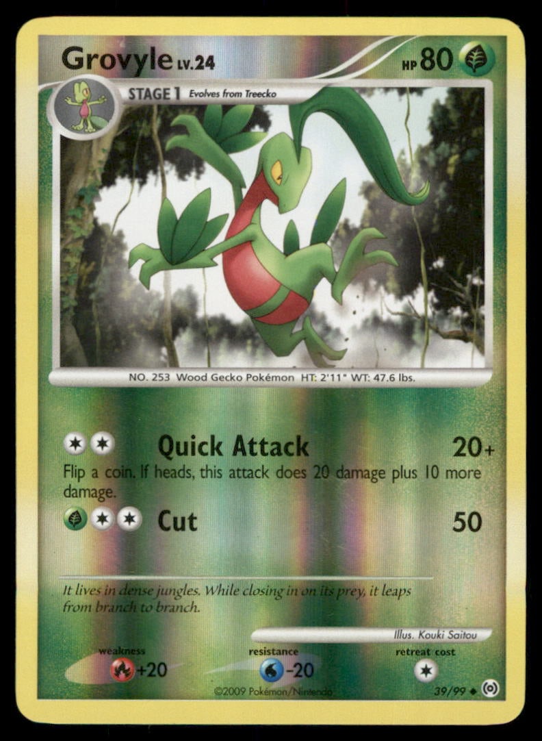Grovyle 39/99 Arceus Pokemon Card Reverse Holo: We offer combined shipping on multiple items. Buyers may also arrange their own shipping. LiveShipping is a separate and independent option for shipping that is NOT a part of the auction house or thei