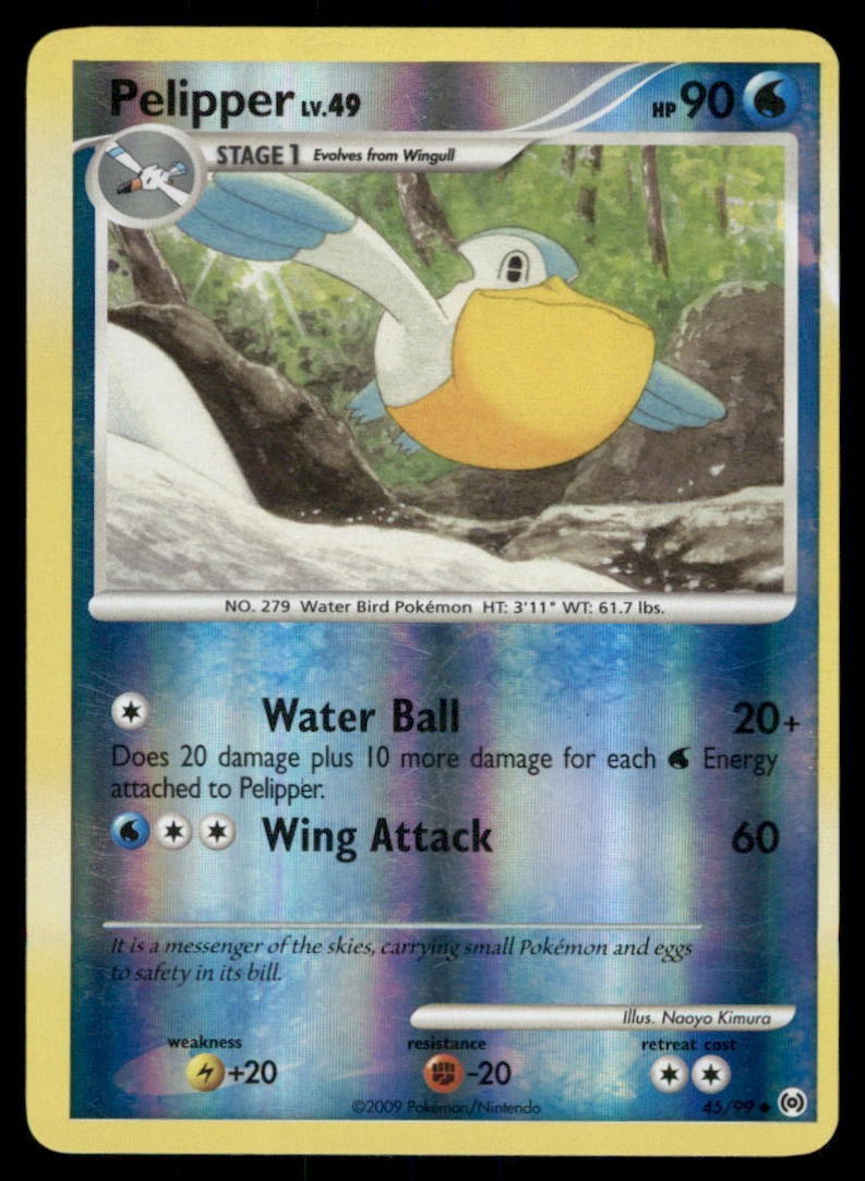 Pelipper 45/99 Arceus Pokemon Card Reverse Holo: We offer combined shipping on multiple items. Buyers may also arrange their own shipping. LiveShipping is a separate and independent option for shipping that is NOT a part of the auction house or thei