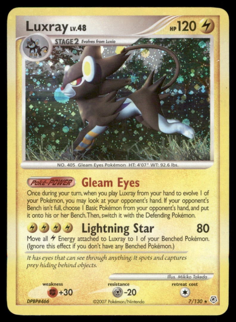 Luxray 7/130 Holo Diamond & Pearl Pokemon Card Holo (1 of 2)