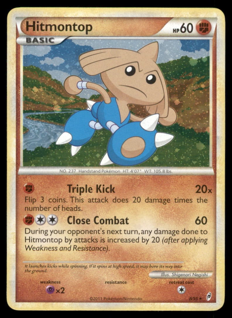 Hitmontop 8/95 Holo Call of Legends Pokemon Card Holo: We offer combined shipping on multiple items. Buyers may also arrange their own shipping. LiveShipping is a separate and independent option for shipping that is NOT a part of the auction house or thei