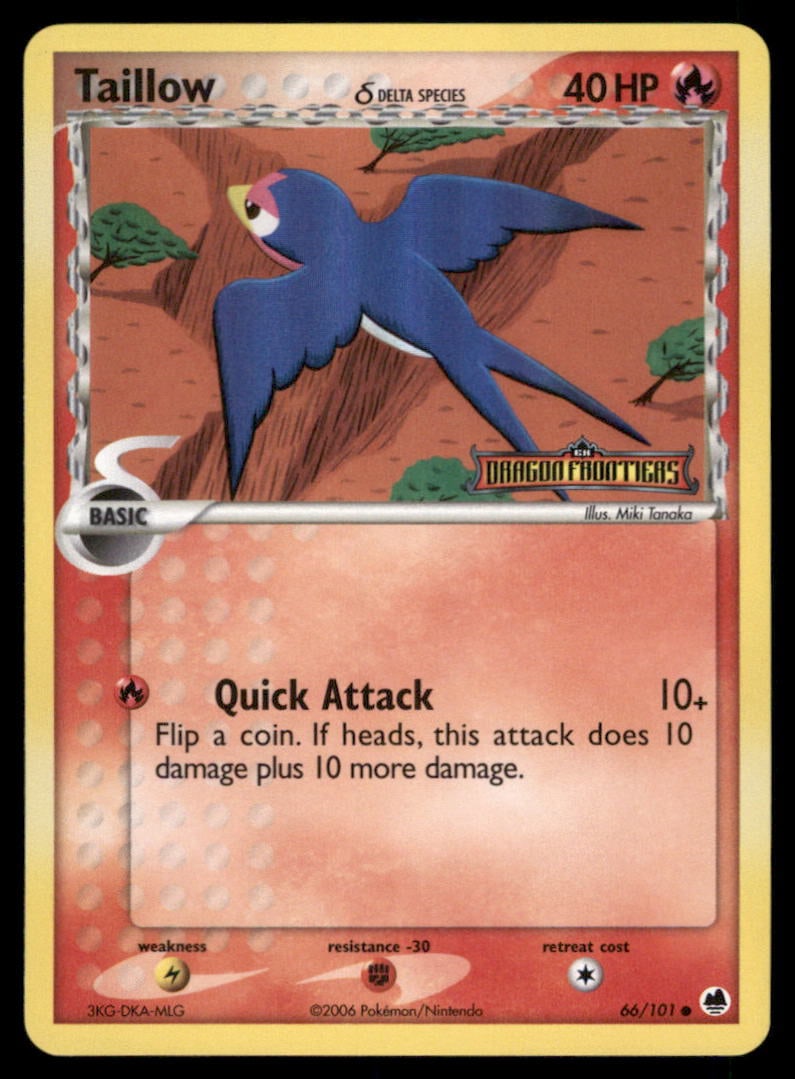 Taillow 66/101 Dragon Frontiers Pokemon Card Reverse Holo: We offer combined shipping on multiple items. Buyers may also arrange their own shipping. LiveShipping is a separate and independent option for shipping that is NOT a part of the auction house or thei