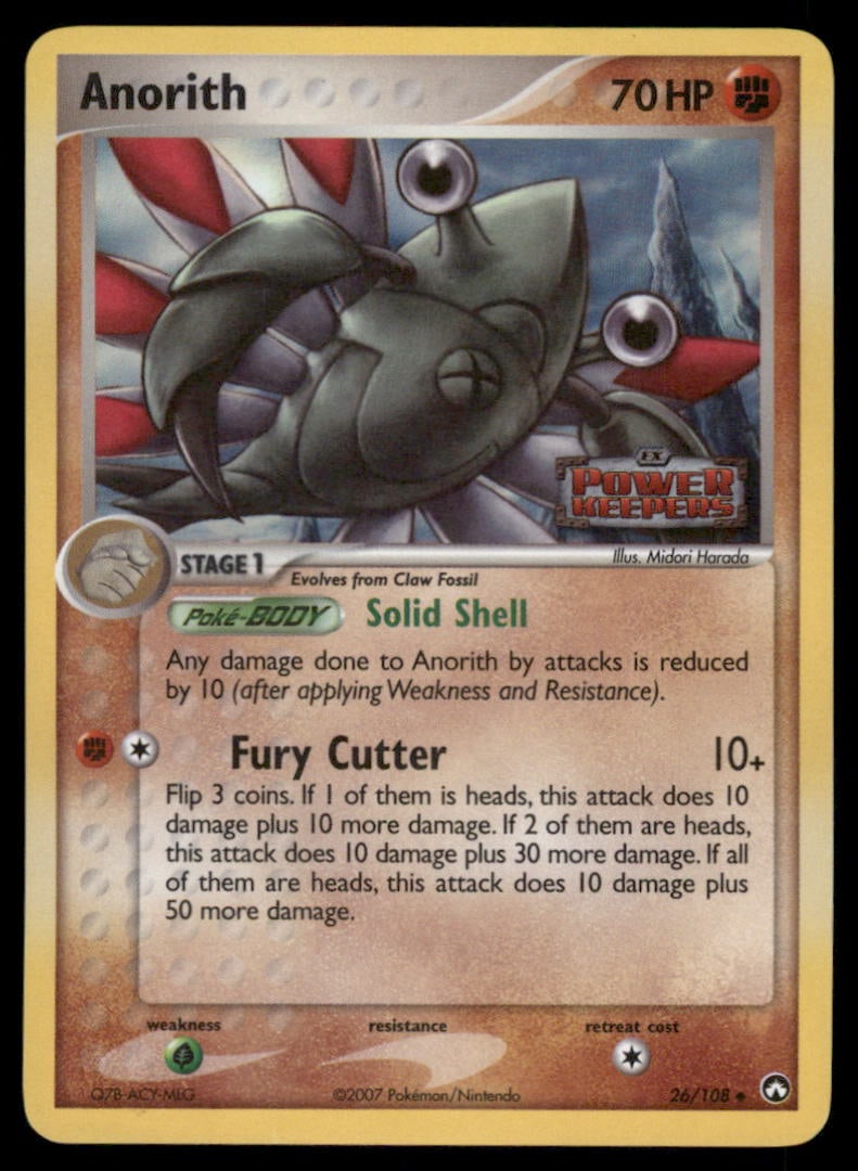Anorith 26/108 Power Keepers Pokemon Card Reverse Holo: We offer combined shipping on multiple items. Buyers may also arrange their own shipping. LiveShipping is a separate and independent option for shipping that is NOT a part of the auction house or thei