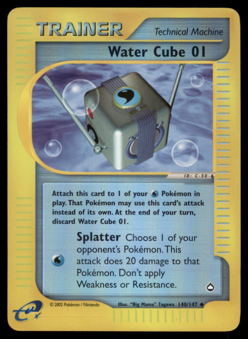 Water Cube 140 Aquapolis Pokemon Card Reverse Holo (1 of 2)