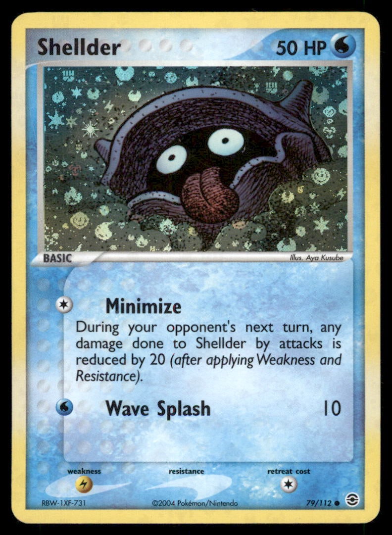 Shellder 79/112 FireRed & LeafGreen Pokemon Card Reverse Holo: We offer combined shipping on multiple items. Buyers may also arrange their own shipping. LiveShipping is a separate and independent option for shipping that is NOT a part of the auction house or thei